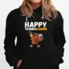 Happy Thanksgiving Video Game Dabbing Turkey Pilgrim Boy Unisex T-Shirt