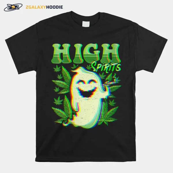 High Spirits Halloween Ghost Weed Unisex T-Shirt