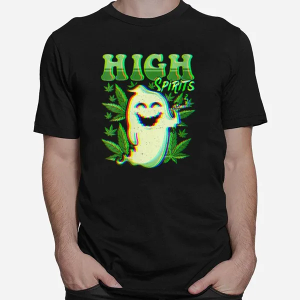 High Spirits Halloween Ghost Weed Unisex T-Shirt