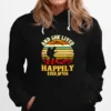 Hiking And She Lived Happily Ever After Vintage Retro Unisex T-Shirt