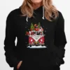 Hippie Dog And Santa I Love Merry Christmas Unisex T-Shirt