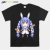 Hololive Blue Hair Usada Pekora Unisex T-Shirt