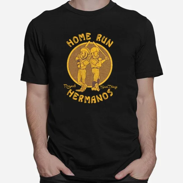 Home Run Respect San Diego Hermanos Unisex T-Shirt