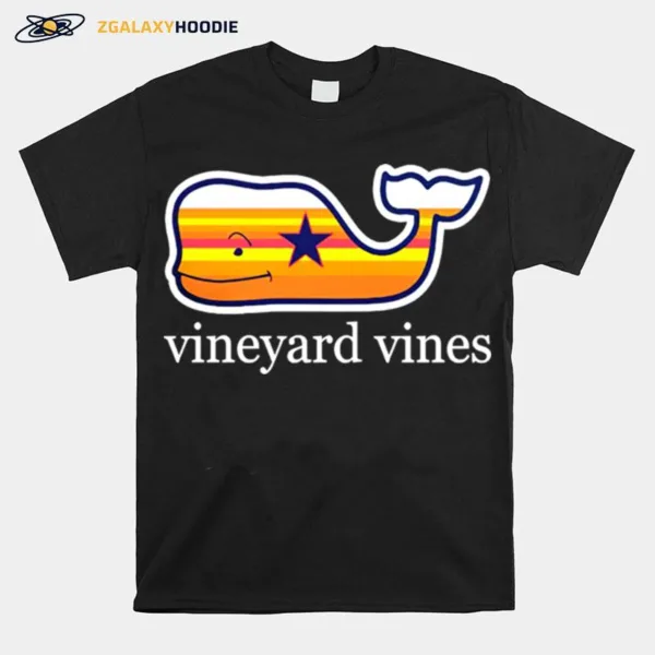 Houston Astros Vineyard Vines Filled In Whale Unisex T-Shirt