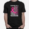 Husband Of A Warrior Breast Cancer Awareness American Flag Unisex T-Shirt