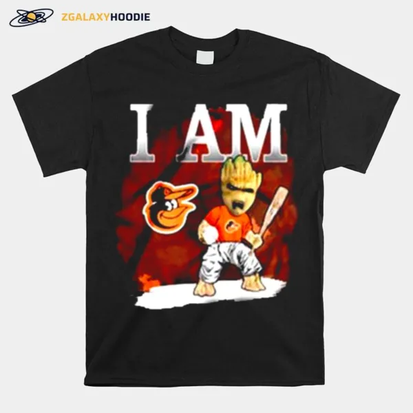 I Am Baltimore Orioles Groot Essential Unisex T-Shirt