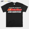 I Ate The Mac And Cheese At Autozone And Survived Unisex T-Shirt