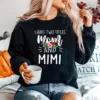 I Have Two Titles Mom And Mimi I Rock Them Both Floral Unisex T-Shirt