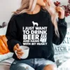 I Just Want To Drink Beer And Hang With My Husky Unisex T-Shirt