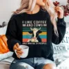 I Like Coffee And Cows And Maybe 3 People Vintage Unisex T-Shirt