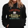 I Love Coffee My Pitbull Terrier And Maybe 4 People Unisex T-Shirt