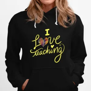 I Love Teaching Ich Liebe Es Regenbogenherzdesignlehrer Unisex T-Shirt