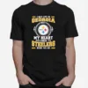 I May Live In Georgia But My Heart Belongs To Pittsburgh Steelers Here We Go Unisex T-Shirt