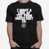 I Want A Cool Af Tee From Hockey Art Unisex T-Shirt