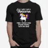 I Wish I Was A Unicorn Then I Could Stab Stupid People Unisex T-Shirt