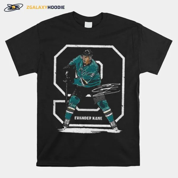 Iconic Moment Ice Hockey Evander Kane Outline Unisex T-Shirt