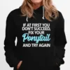 If At First You Dont Succeed Fix Your Ponytail First And Try Unisex T-Shirt