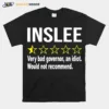 Inslee Very Bad Governor An Idiot Would Not Recommend Unisex T-Shirt