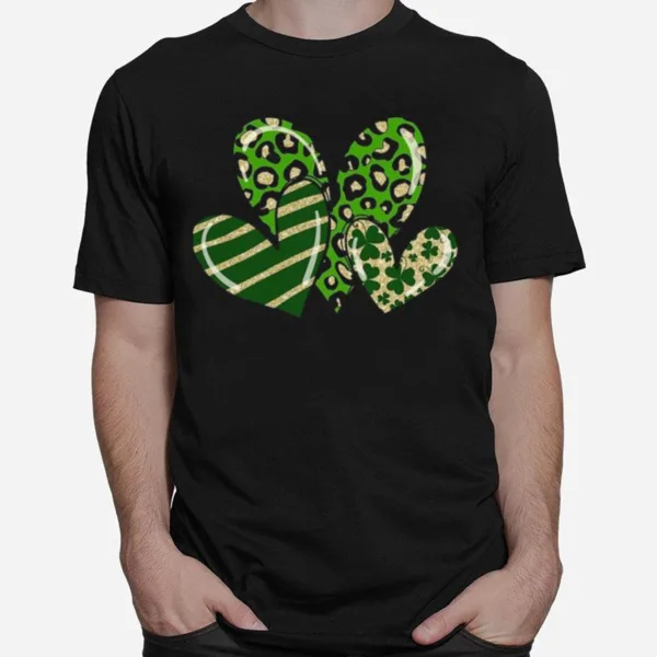 Irish Saint Patrick? Day Heart Shamrock Unisex T-Shirt