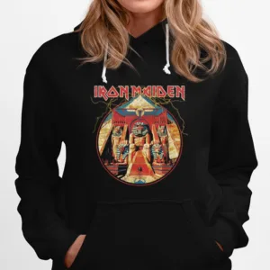 Iron Maiden   Powerslave Lightning Circle Unisex T-Shirt