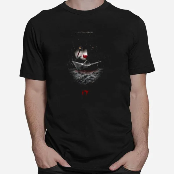 It Pennywise Stephen King Storm Drain Scary Movie Unisex T-Shirt