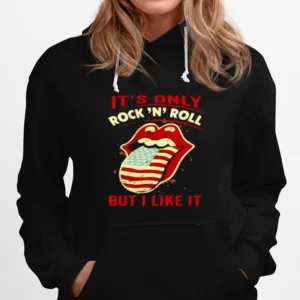 Its Only Rock And Roll But I Like It American Flag Rolling Stone Lips Unisex T-Shirt