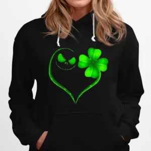 Jack Skellington And Irish Four Leaf Clover Unisex T-Shirt