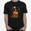 Jack Skellington With Santa Hat Happy Hallothanksmas Unisex T-Shirt