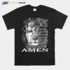 Jesus And Lion King The Devil Saw Me With My Head Down And Thought Hed Won Until I Said Amen Unisex T-Shirt