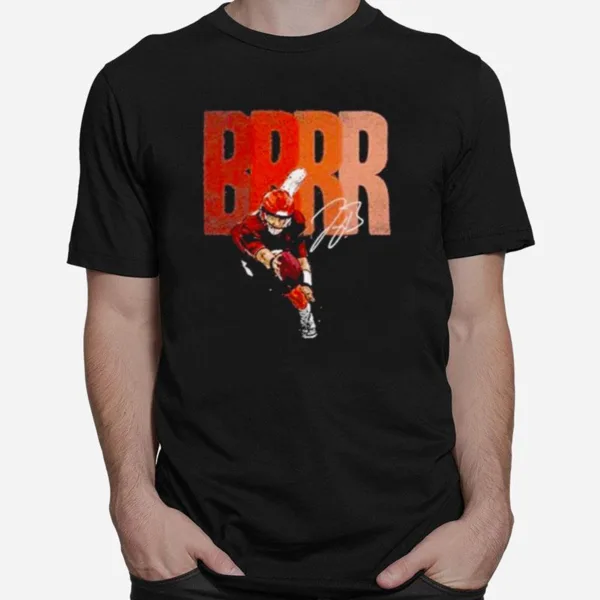 Joe Burrow Cincinnati Brrr Signature Unisex T-Shirt