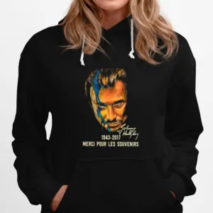 Johnny Hallyday 1943 2017 Merci Pour Les Souvenirs Signature Unisex T-Shirt