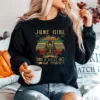 June Girl Im Mostly Peace Love And Light And A Little Go Fuck Yourself Vintage Unisex T-Shirt