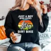 Just A Boy Who Love Dirt Bike Braap Dirtbike Unisex T-Shirt