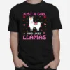 Just A Girl Who Loves Llamas Tee Unisex T-Shirt