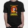 Just A Woman Who Lives Snoopy And Halloween Snoop Dog Autumn Pumpkins Unisex T-Shirt