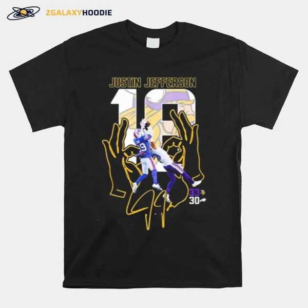 Justin Jefferson Catch Minnesota Vikings 33 30 Buffalo Bills Unisex T-Shirt