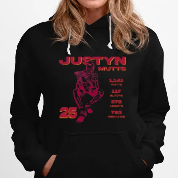 Justyn Mutts 1141 Points 117 Blocks 272 Assists 793 Rebounds Unisex T-Shirt