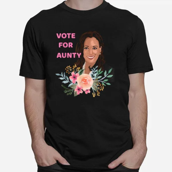 Kamala Harris Vote For Aunty Unisex T-Shirt