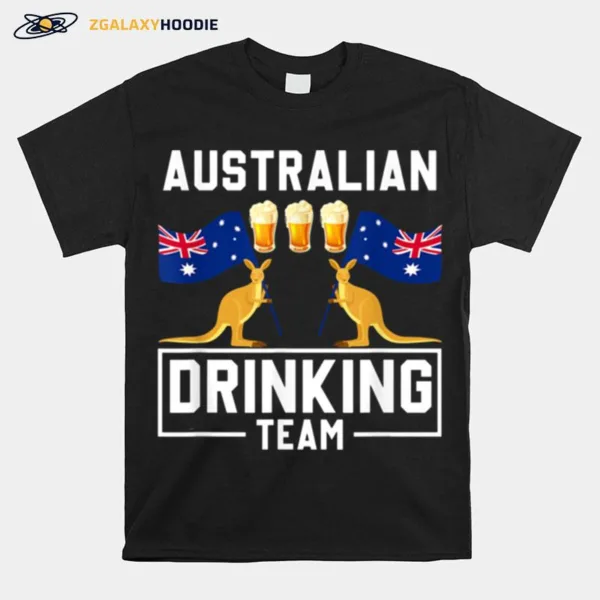 Kangaroo Australian Drinking Team Beer Drinker Australia Unisex T-Shirt