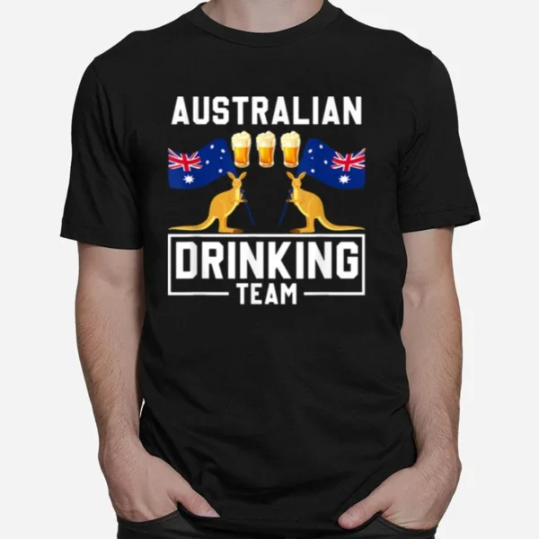 Kangaroo Australian Drinking Team Beer Drinker Australia Unisex T-Shirt