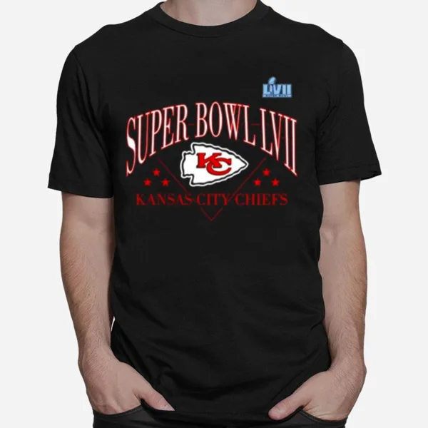 Kansas City Chiefs Super Bowl Lvii Triangle Strategy Unisex T-Shirt