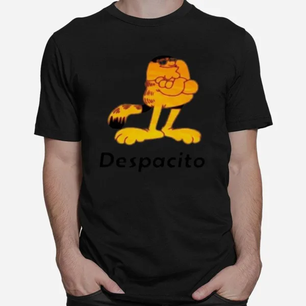 Kaos Lengan Panjang Despacito Garfield Unisex T-Shirt
