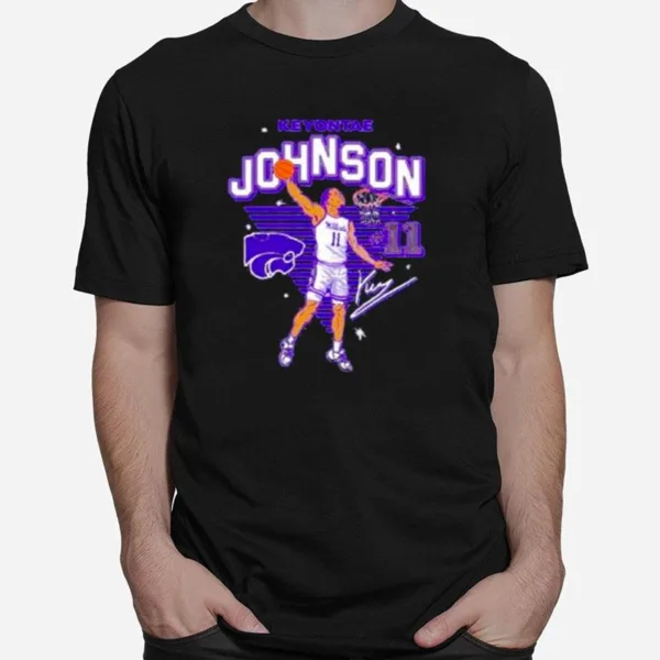 Keyontae Johnson K State Wildcats Caricature Unisex T-Shirt