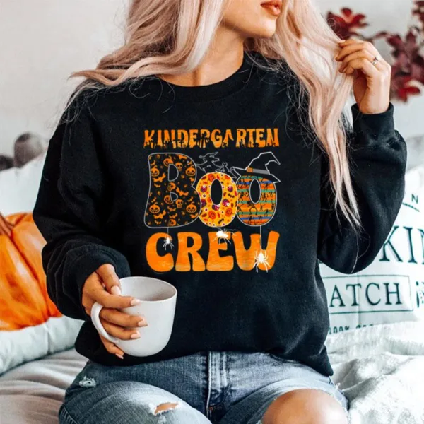 Kindergarten Boo Crew Vintage Halloween Costumes For Teacher Unisex T-Shirt