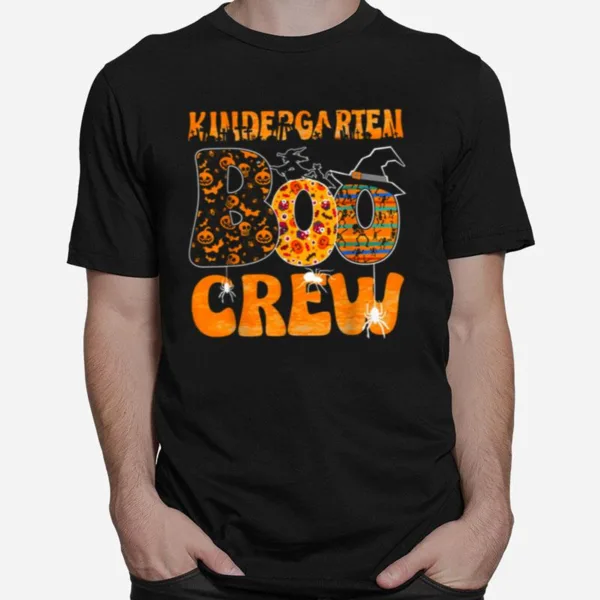 Kindergarten Boo Crew Vintage Halloween Costumes For Teacher Unisex T-Shirt