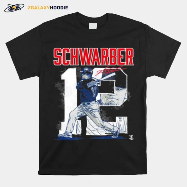 Kyle Schwarber Player Number Apparel Philadelphia Phillies Signature 12 Unisex T-Shirt