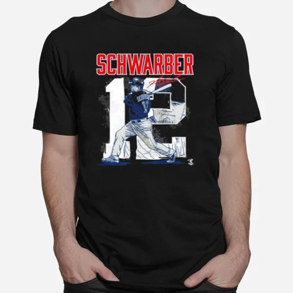 Kyle Schwarber Player Number Apparel Philadelphia Phillies Signature 12 Unisex T-Shirt