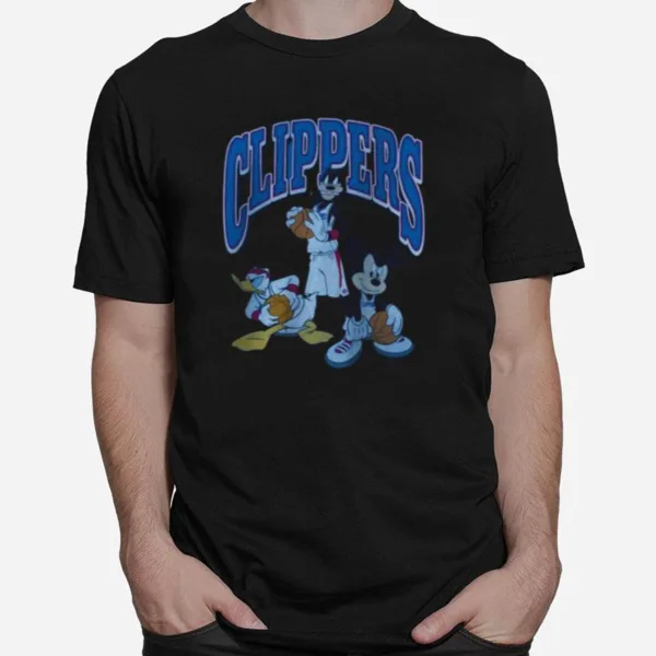 La Clippers Junk Food Team Mickey Squad Qb Unisex T-Shirt