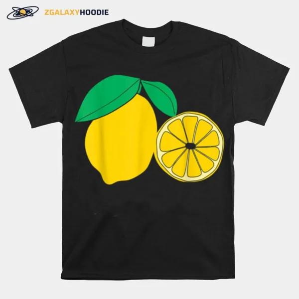 Lemon Fruit Vegan Lazy Halloween Costume Unisex T-Shirt