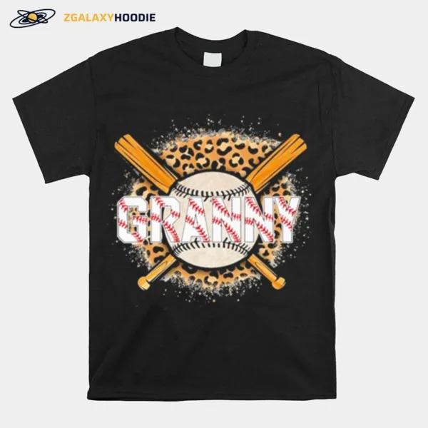 Leopard Baseball Bat Granny Unisex T-Shirt
